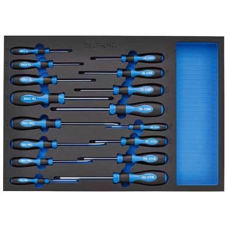 Draper 29529 BUNKER Screwdriver Set in EVA Foam Inlay (16 Piece)