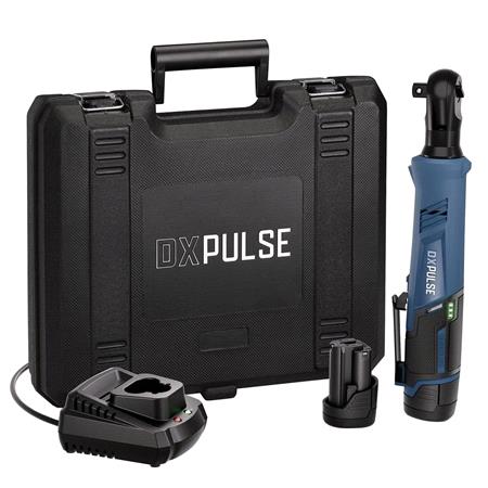 Draper 29542 DXPULSE 12V Brushless Ratchet Wrench Kit, 1/2" Sq. Dr., 2 x 2.0Ah Batteries, 1 x Charger