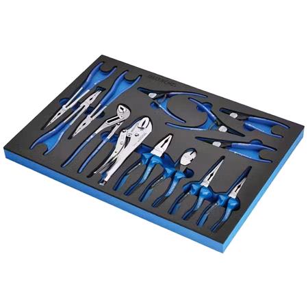 Draper 29582 BUNKER Pliers Set in EVA Foam Inlay (13 Piece)
