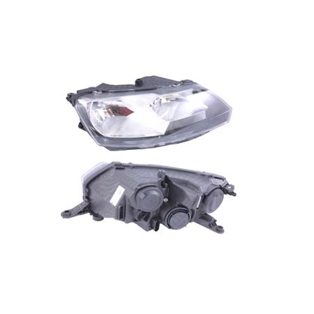 Right Headlamp (Halogen, Takes H7 / H15 Bulbs, Supplied With Bulbs, Original Equipment) for Skoda RAPID 2012 to 2017