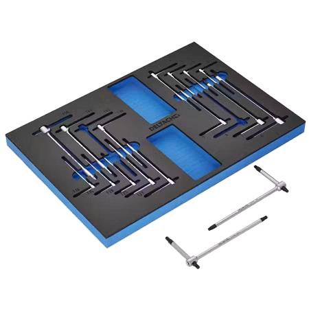 Draper 29640 BUNKER Torx and Hex T Key Set in EVA Foam Inlay (17 Piece)