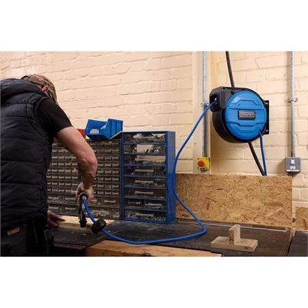 Draper 29662 Retractable Air Hose Reel, 12m, 8mm ID