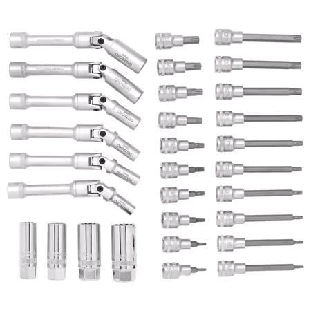 Draper 29713 BUNKER Spark and Glow Plug Set in EVA Foam Inlay, 3/8" (20 Piece)