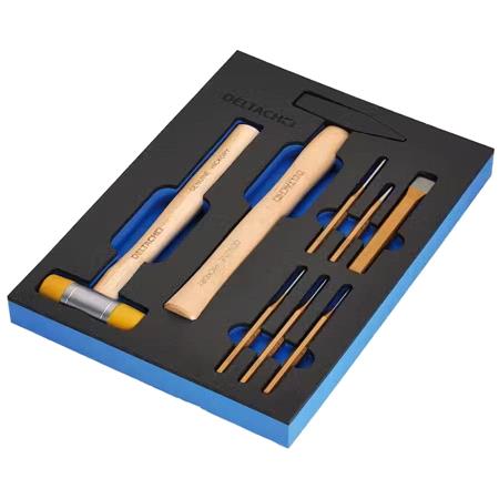 Draper 29715 BUNKER Hammer and Pin Punch Set in EVA Foam Inlay (8 Piece)