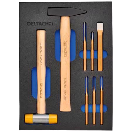 Draper 29715 BUNKER Hammer and Pin Punch Set in EVA Foam Inlay (8 Piece)