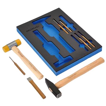 Draper 29715 BUNKER Hammer and Pin Punch Set in EVA Foam Inlay (8 Piece)