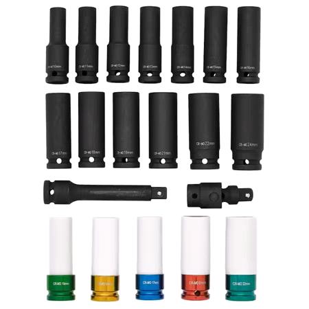 Draper 29717 BUNKER Impact Socket Set in EVA Foam Inlay, 1/2" (20 Piece)