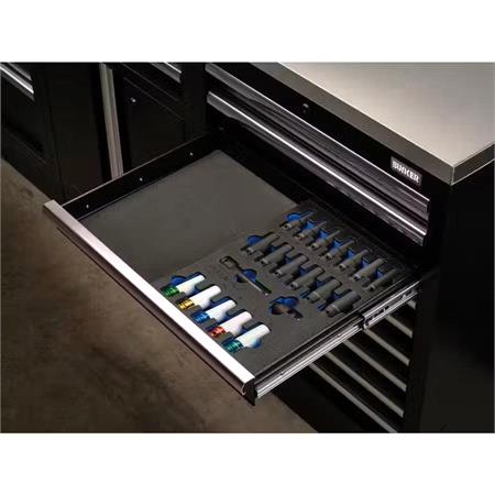 Draper 29717 BUNKER Impact Socket Set in EVA Foam Inlay, 1/2" (20 Piece)