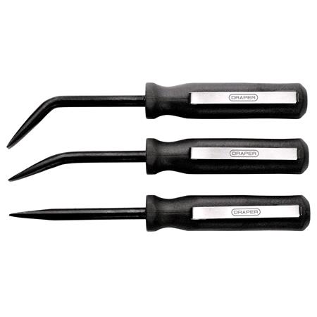 Draper 29729 Mini Pry Bar Set, 125mm, Black (3 Piece)