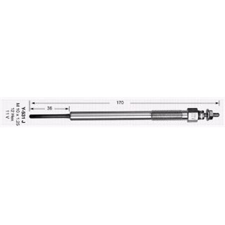 NGK Glow Plug (single)   2979