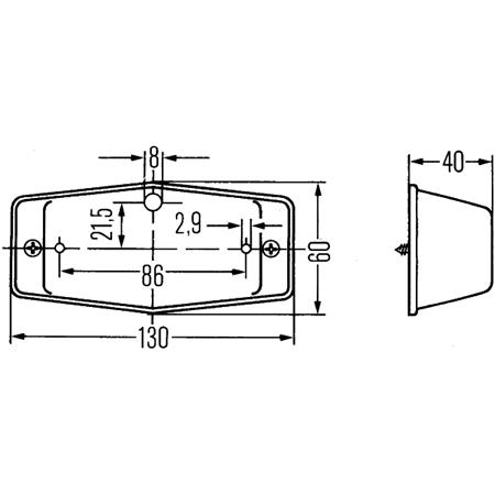 HELLA Auxiliary Indicator 2BM001321001