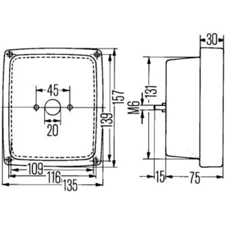 HELLA Reverse Light 2ZR004432001