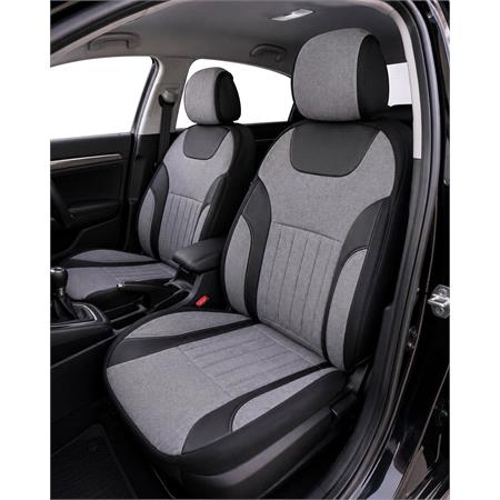 LEADER Style Seat Covers (Light Grey) For Citroen C ZERO 2010 Onwards