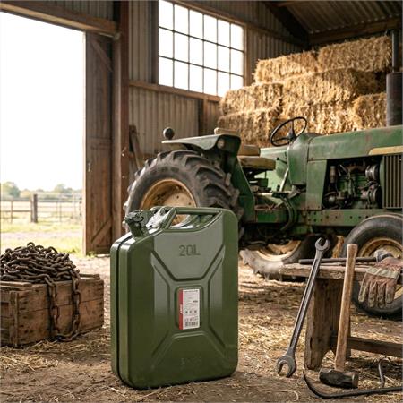 Metal Jerry Can Green   20L