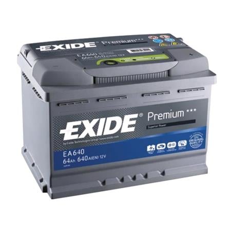 Exide EA640 Premium Battery 027 4 Year Guarantee