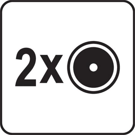 Two parts tool box with wheels