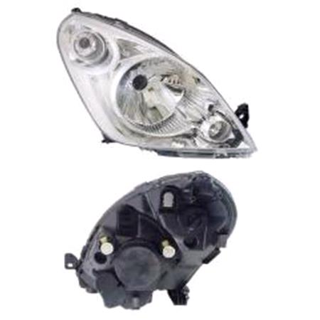 Right Headlamp (Halogen, Takes H4 Bulb, Supplied With Motor, Original Equipment) for Suzuki SPLASH 2008 on