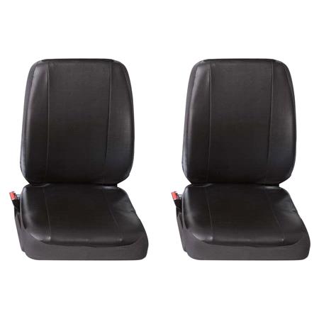 Two Single Commercial Leatherette Van Seat Covers Peugeot Boxer 2002 2006