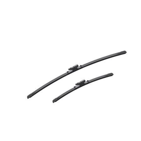 BOSCH A157S Aerotwin Flat Wiper Blade Front Set (650 / 400mm   Top Lock Arm Connection) for Subaru IMPREZA Hatchback, 2016 Onwards