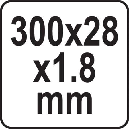 ALUMINIUM RULER  300 MM