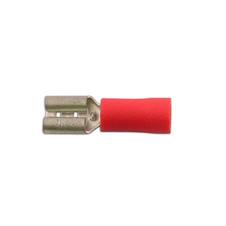 Connect 30132 Wiring Connectors   Red   Female Slide On   6.3mm   Pack Of 100