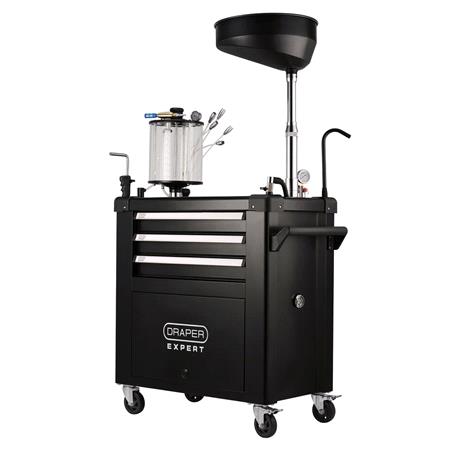 Draper Expert 30205 Mobile Oil Service Station & Chamber and Oil Drain Pan