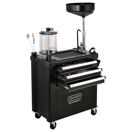 Draper Expert 30205 Mobile Oil Service Station & Chamber and Oil Drain Pan