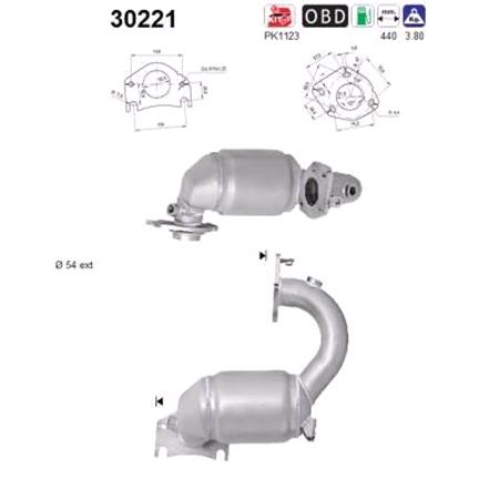 AS Catalytic Converter 30221