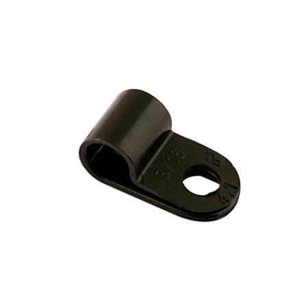 Connect 30353 Black Nylon P Clips   12mm   Pack of 100