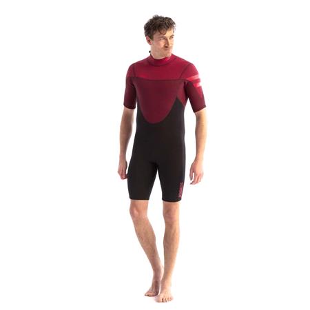 JOBE Perth Shorty 3|2mm Short Sleeve Men's Wetsuit   Red   Size XL