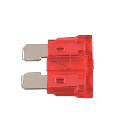 Connect 30415 Fuses   Standard Blade   Red   10A   Pack Of 50