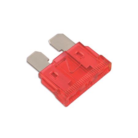 Connect 30415 Fuses   Standard Blade   Red   10A   Pack Of 50