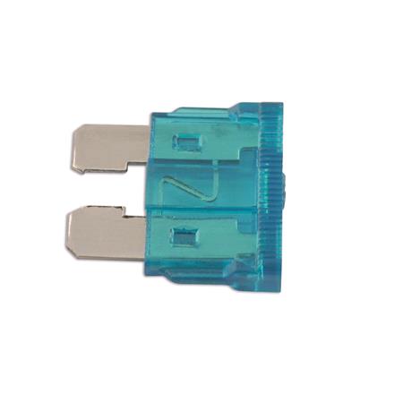 Connect 30417 Fuses   Standard Blade   Blue   15A   Pack Of 50