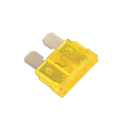 Connect 30419 Fuses   Standard Blade   Yellow   20A   Pack Of 50