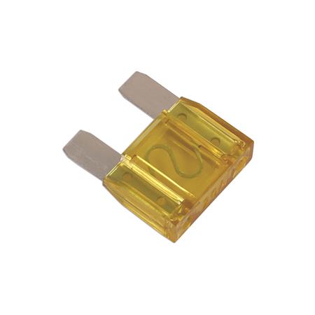 Connect 30445 Fuses   Auto Maxi Blade   Yellow   20A   Pack Of 10