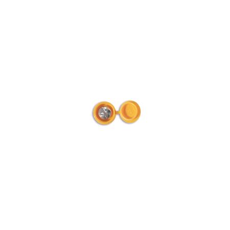 Connect 30634 Number Plate Security Caps & Screws   Yellow   Pack Of 100