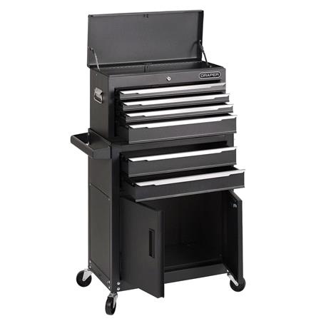 Draper 30680 Combined Roller Cabinet and Tool Chest, 6 Drawer, 24"