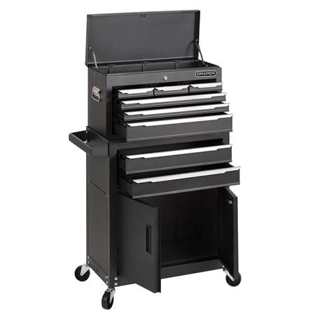 Draper 30681 Combined Roller Cabinet and Tool Chest, 8 Drawer, 24"
