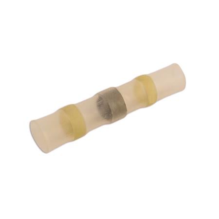 Connect 30696 Wiring Connectors   Yellow   Heat Shrink Butt Solder Type   2:6mm   Pack Of 10