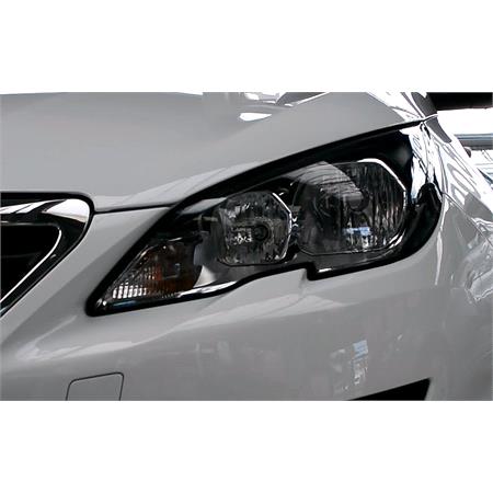 Left Headlamp (Halogen, Takes H7 / HB3 Bulbs, Black Bezel, Original Equipment) for Peugeot 308 II 2014 on