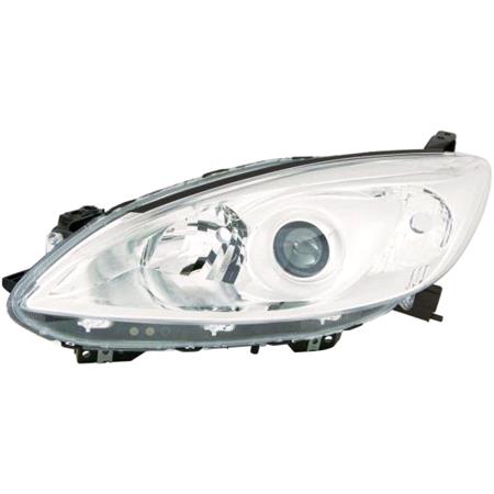 Left Headlamp (Halogen, Takes H7/HB3 Bulbs, Supplied Without Motor) for Mazda 5 2008 2011