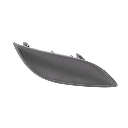 Toyota Yaris 2009 2011 RH (Drivers Side) Front Bumper Grille / Blanking Plate, Without Fog Lamp Hole, Matte Dark Grey