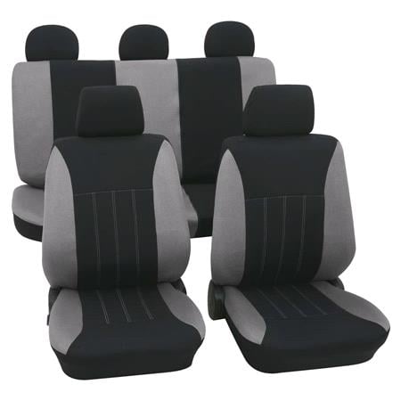 Grey & Black Car Seat Covers   For Mitsubishi Outlander 2007 Onwards