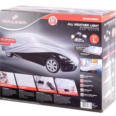 Walser All Weather Car Cover (Light Grey)   Large