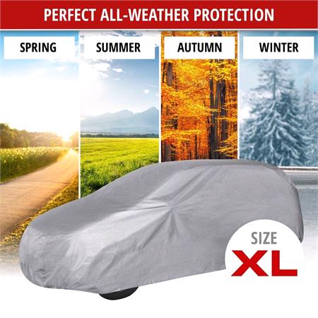 Walser All Weather Car Cover (Light Grey)   Extra Large