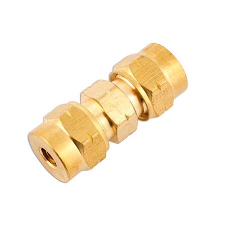 Connect 31154 Pipe Connector   Straight Brass   6.0mm   Pack Of 10