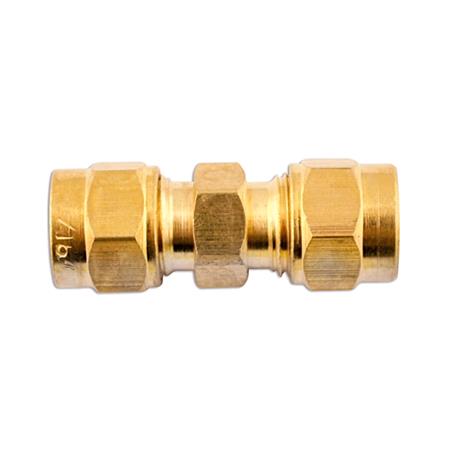 Connect 31180 Pipe Connector   Straight Brass   5 16in.   Pack Of 10