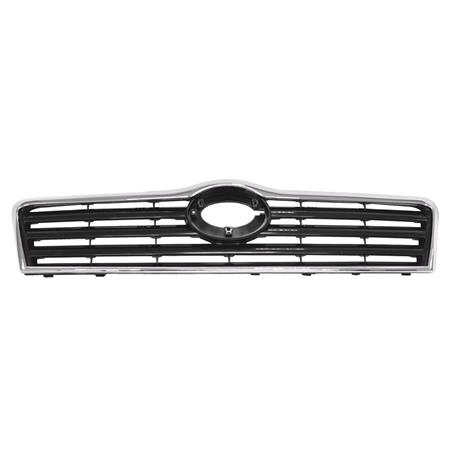 Toyota Avensis 2003 2006 Grille, Matte Black With Chrome Surround, TUV Approved