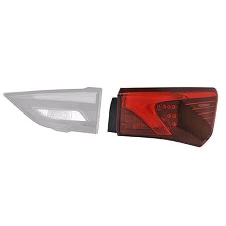 Right Rear Lamp (Outer, On Quarter Panel, LED, Saloon Models, Original Equipent) for Toyota AVENSIS Saloon 2015 2018