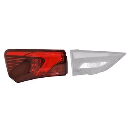 Left Rear Lamp (Outer, On Quarter Panel, LED, Estate Models, Original Equipent) for Toyota AVENSIS Estate 2015 2018